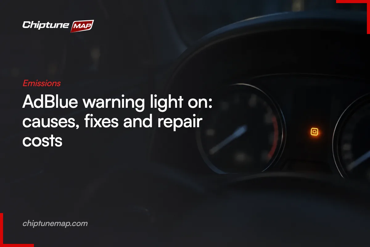 AdBlue warning light on: causes, fixes and repair costs