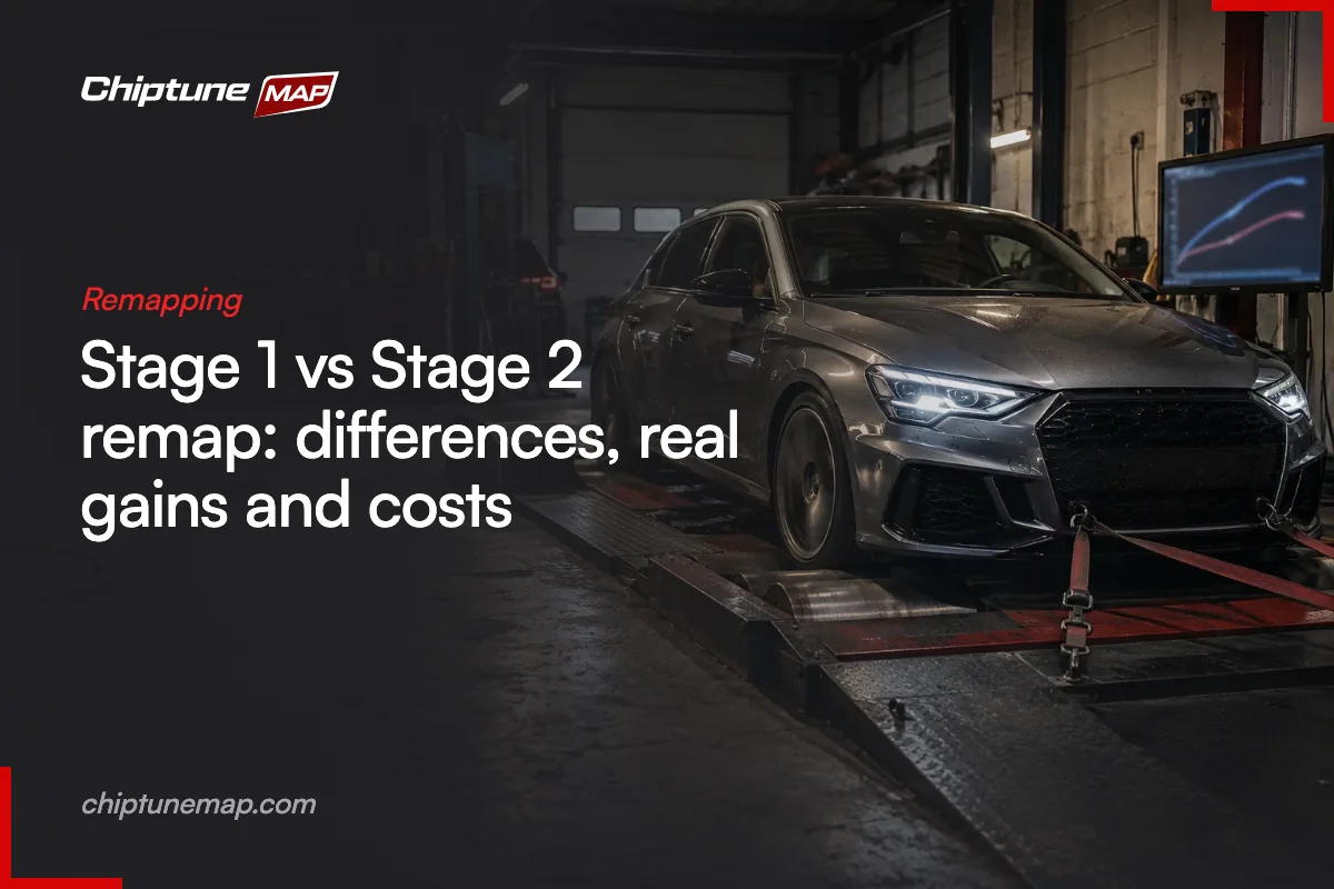 Stage 1 vs Stage 2 remap: differences, real gains and costs