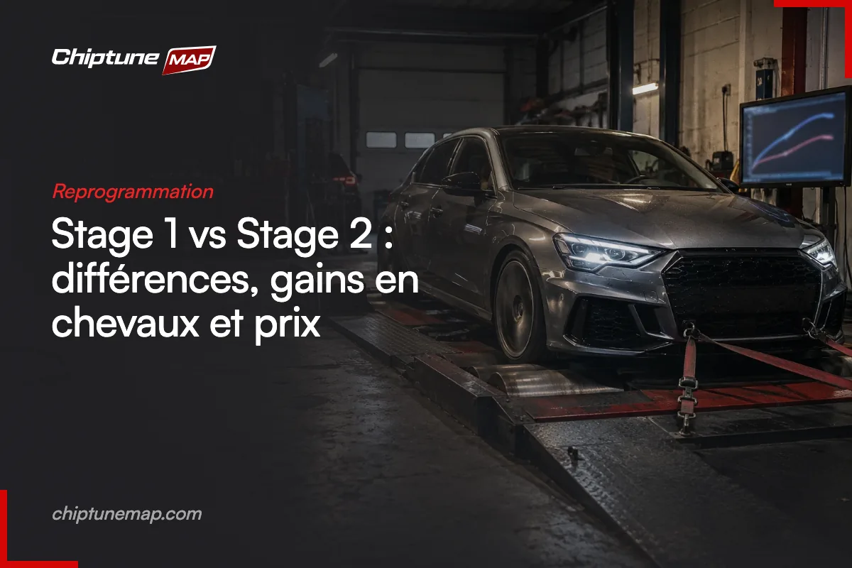 Stage 1 vs Stage 2 : différences, gains en chevaux et prix