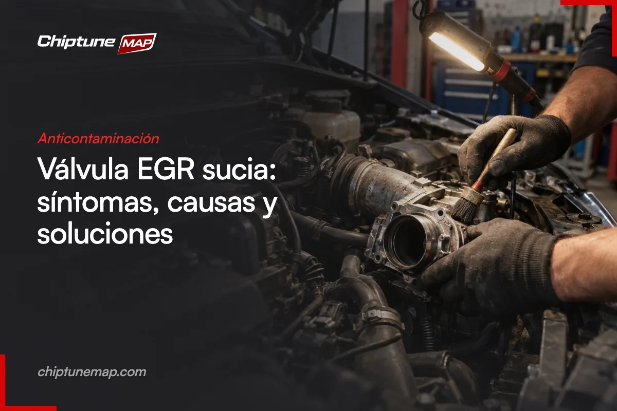 Válvula EGR sucia: síntomas, causas y soluciones